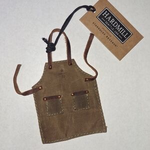 Starbucks Reserve Exclusive Hardmill Brown Miniature Apron Ornament